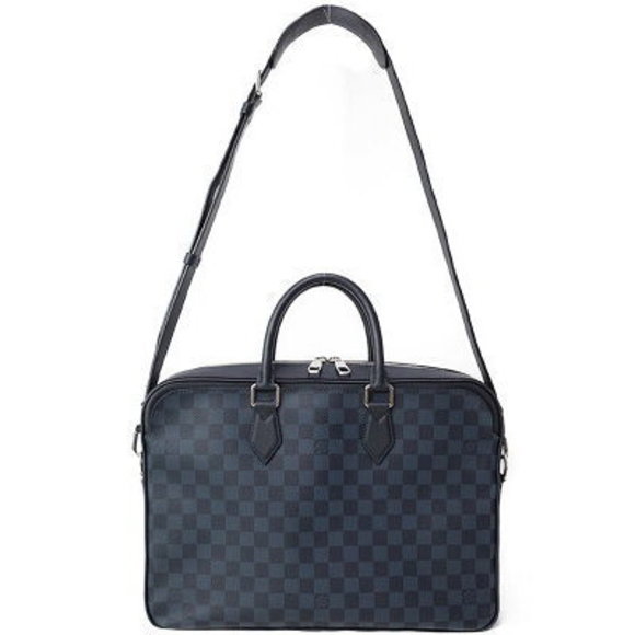 Louis Vuitton Cobalt Blue Blue Dandy Briefcase Business Bag - Picture 1 of 8